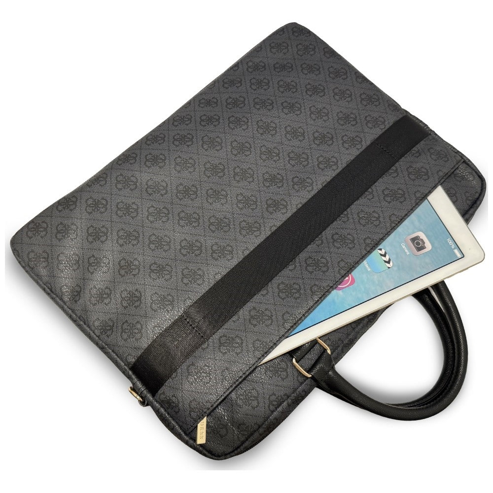 Guess 4G Round Classic Logo Tas voor 16 inch Laptop, Zwart