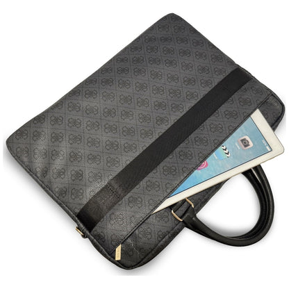 Guess 4G Round Classic Logo Tas voor 16 inch Laptop, Zwart