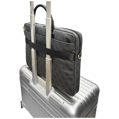 Guess 4G Round Classic Logo Tas voor 16 inch Laptop, Zwart