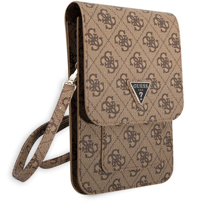 Universaltasche für Telefon, Guess, 4G Triangle Logo, Braun