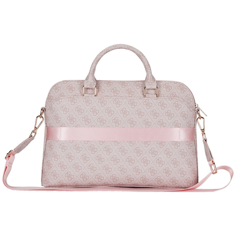 Sac Guess 4G Triangle Logo pour ordinateur portable 15 pouces, Rose
