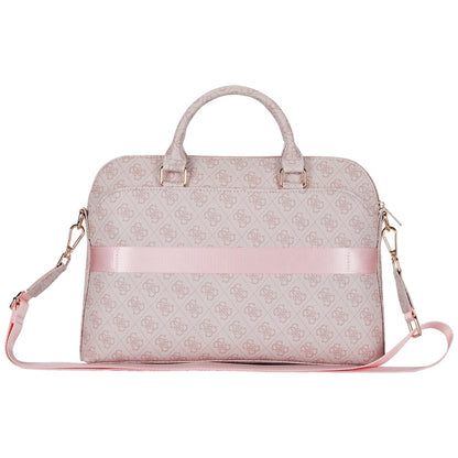 Sac Guess 4G Triangle Logo pour ordinateur portable 15 pouces, Rose