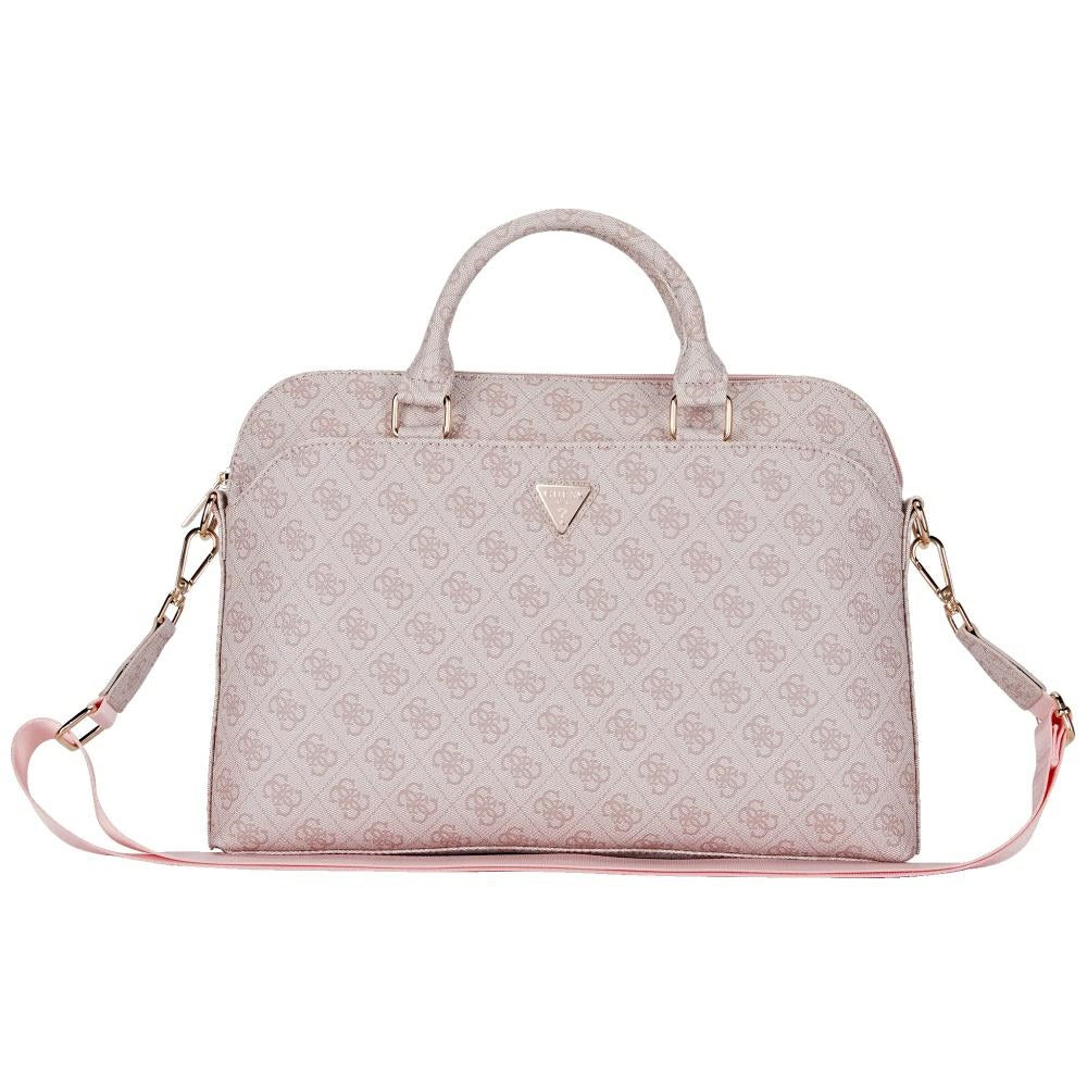 Sac Guess 4G Triangle Logo pour ordinateur portable 15 pouces, Rose
