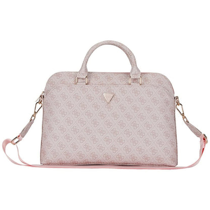 Sac Guess 4G Triangle Logo pour ordinateur portable 15 pouces, Rose