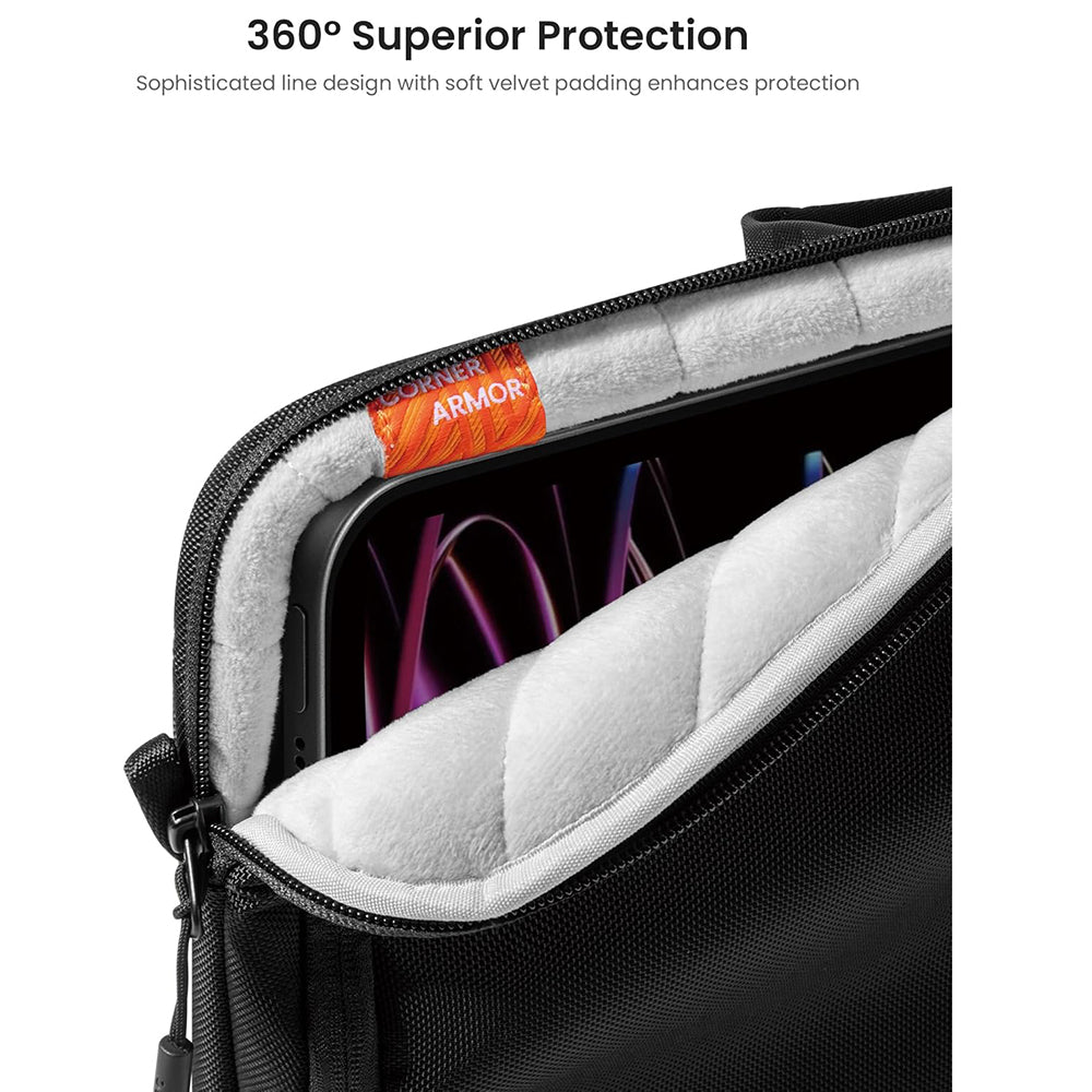 Tasche für Tablet max. 12.9 Zoll, Tomtoc, B30B1D1, Schwarz