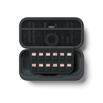 Belkin Charging Schutztasche für Nintendo Switch 2 / Switch / Switch OLED Konsole, Grau ENA001hqCH-V2