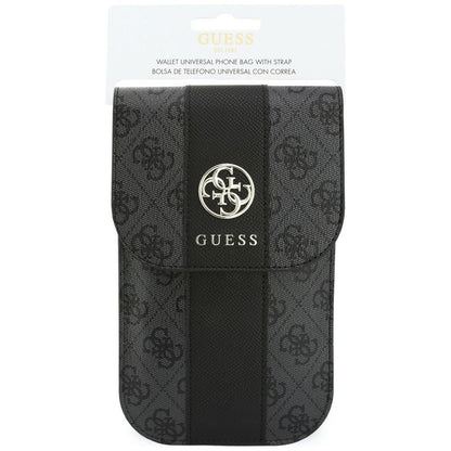 Universal Phone Bag, Guess, 4G Classic Logo Stripe, Black