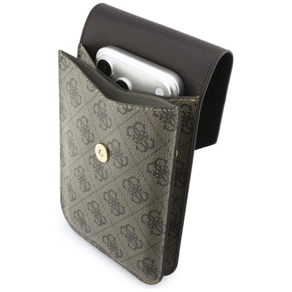 Universele Telefoontas, Guess, 4G Grained Classic Logo, Bruin