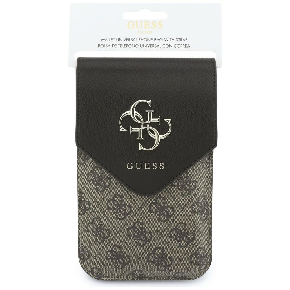 Universele Telefoontas, Guess, 4G Grained Classic Logo, Bruin