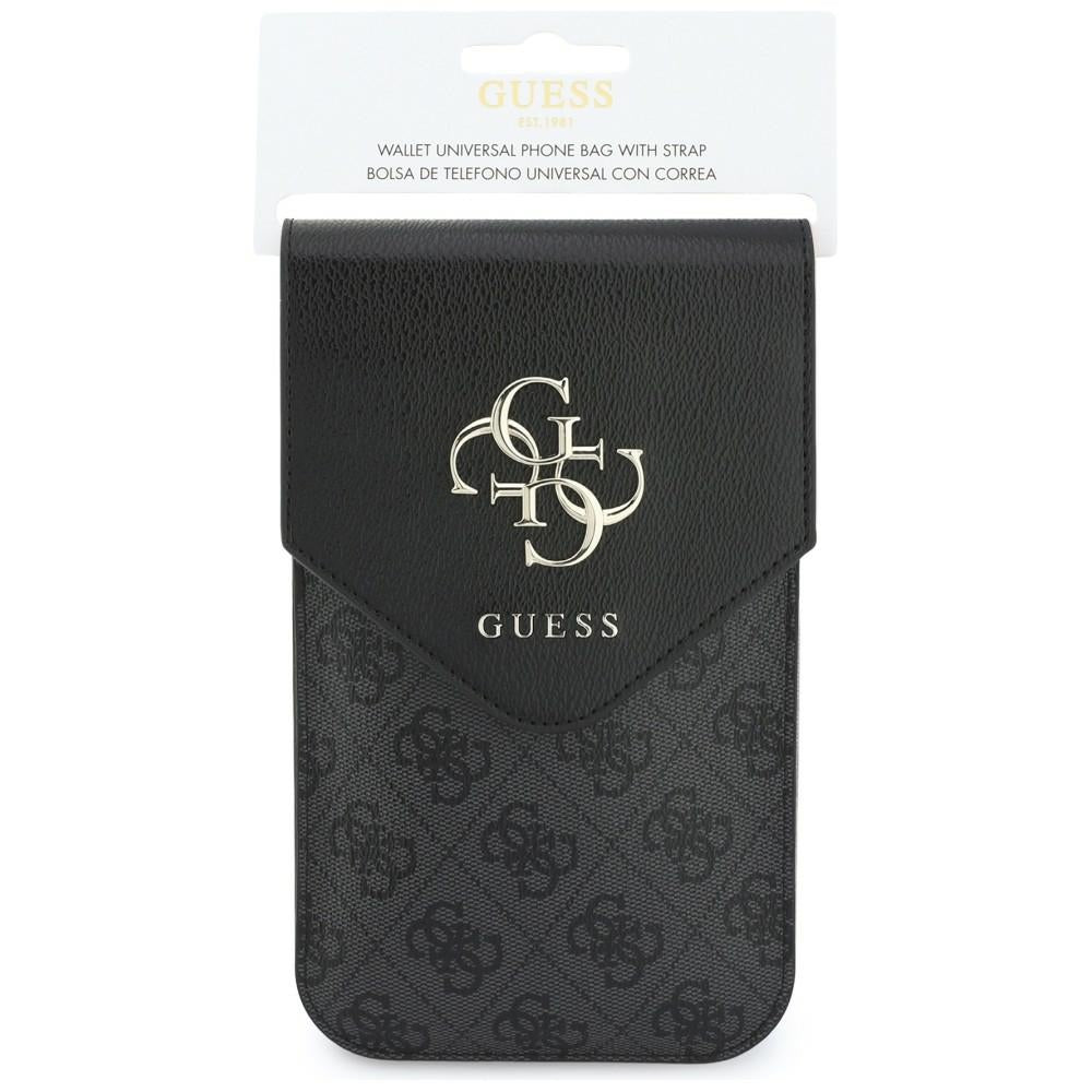 Universelle Handytasche, Guess, 4G Grained Classic Logo, Schwarz