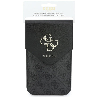 Universelle Handytasche, Guess, 4G Grained Classic Logo, Schwarz