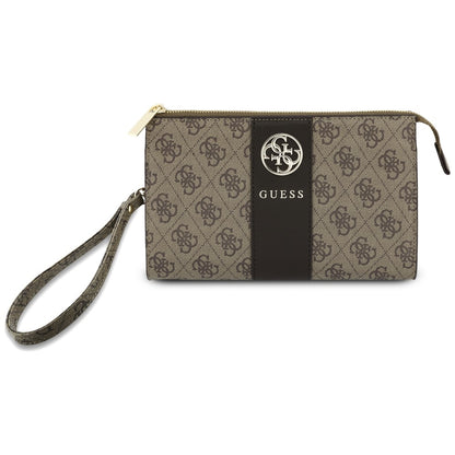 Universelle Handytasche, Guess, 4G Round Classic Logo Stripe, Braun