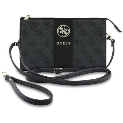 Universele telefoontas, Guess, 4G Round Classic Logo Stripe, zwart