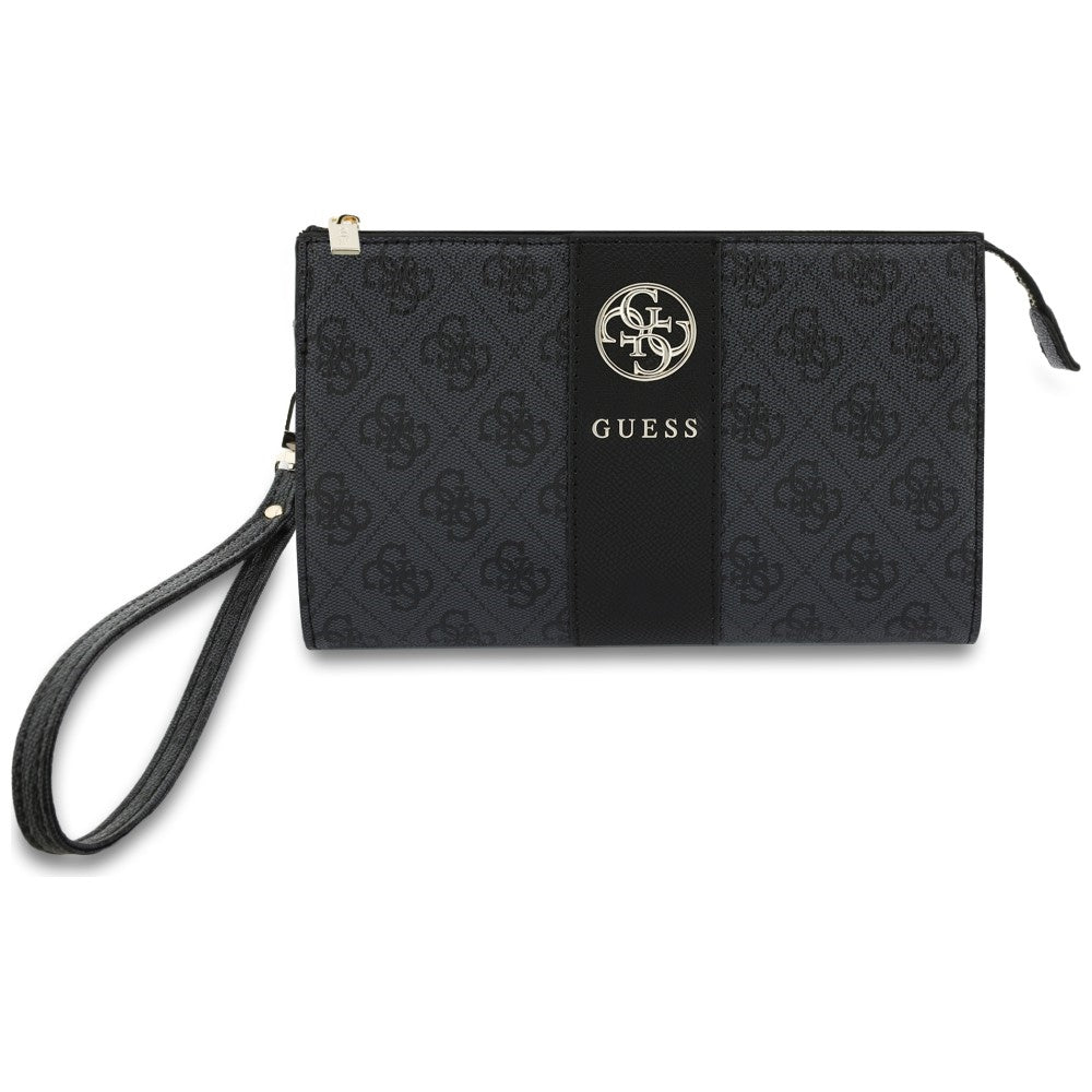 Universele telefoontas, Guess, 4G Round Classic Logo Stripe, zwart