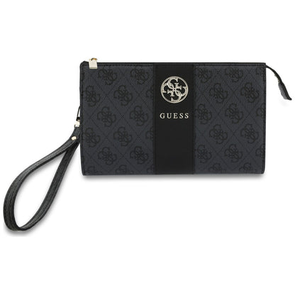 Universele telefoontas, Guess, 4G Round Classic Logo Stripe, zwart