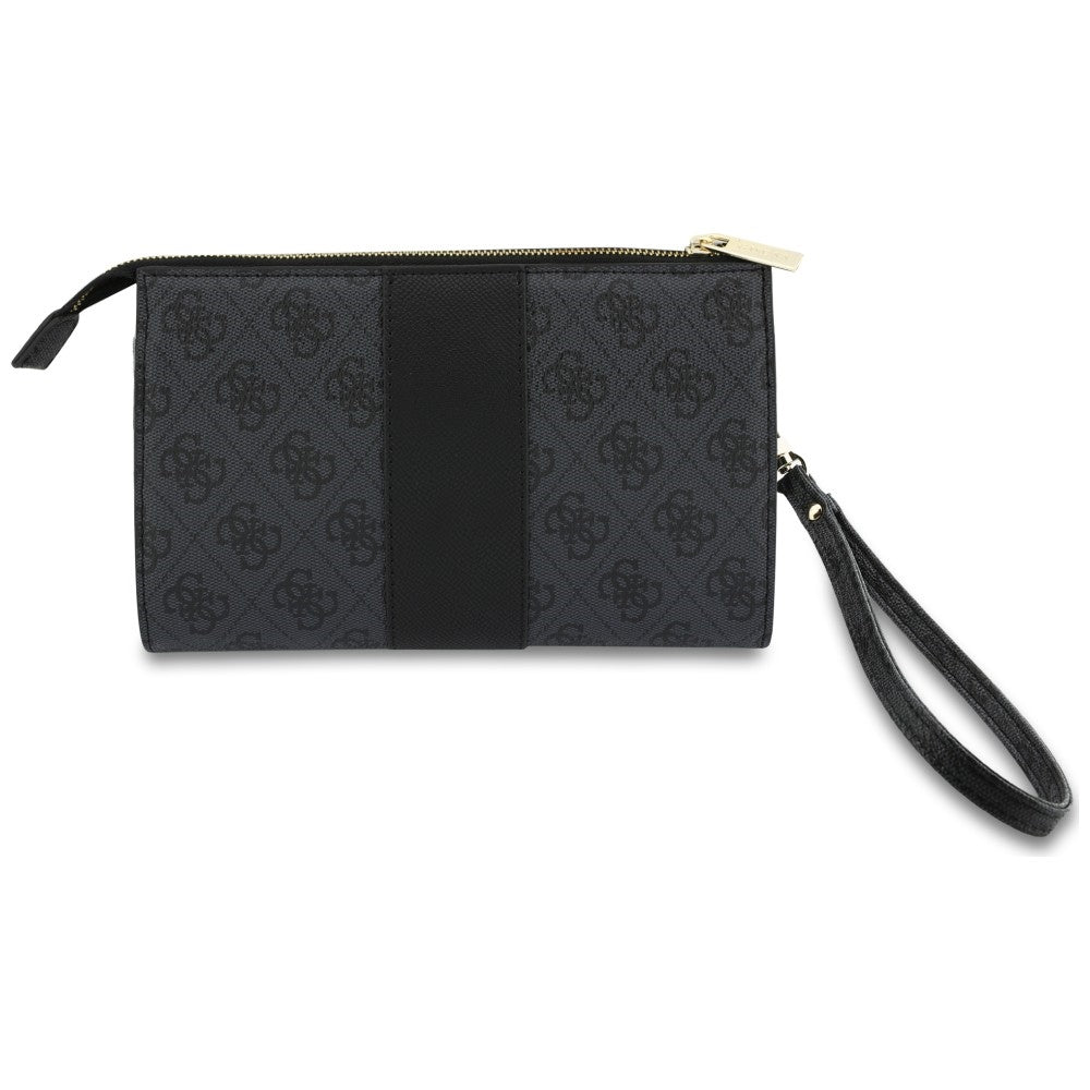 Universele telefoontas, Guess, 4G Round Classic Logo Stripe, zwart