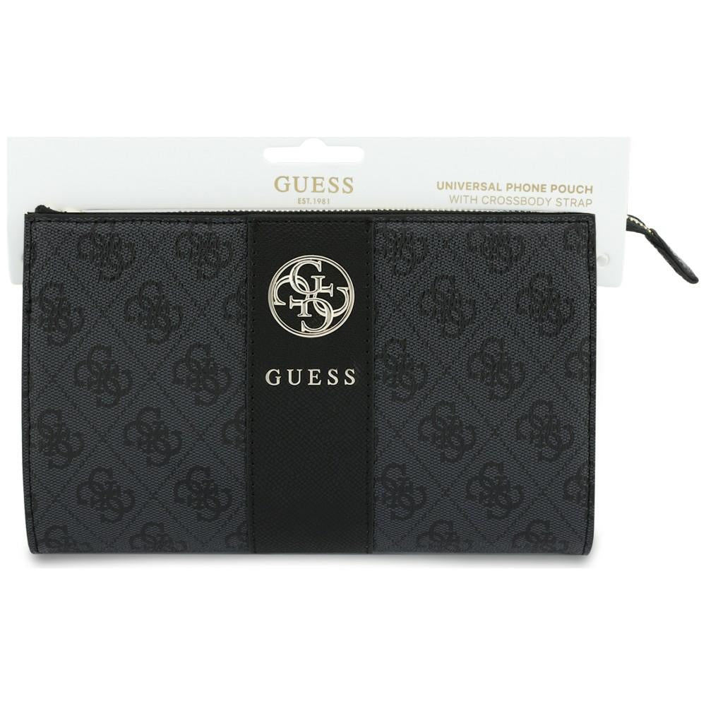 Universele telefoontas, Guess, 4G Round Classic Logo Stripe, zwart
