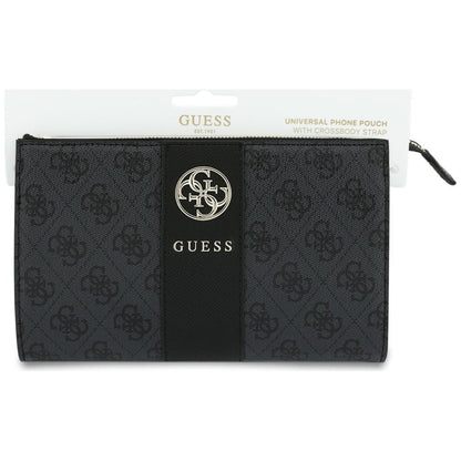 Universele telefoontas, Guess, 4G Round Classic Logo Stripe, zwart