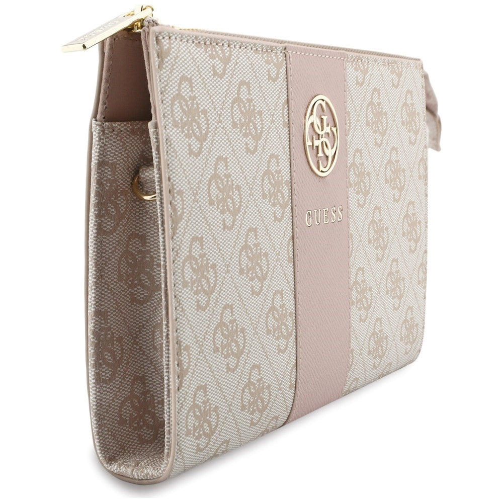Sac universel pour téléphone, Guess, 4G Round Classic Logo Stripe, rose