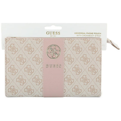 Sac universel pour téléphone, Guess, 4G Round Classic Logo Stripe, rose
