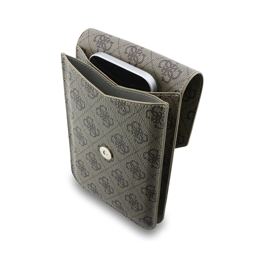Universal Phone Bag, Guess, Fliptok Triangle 4G, Brown