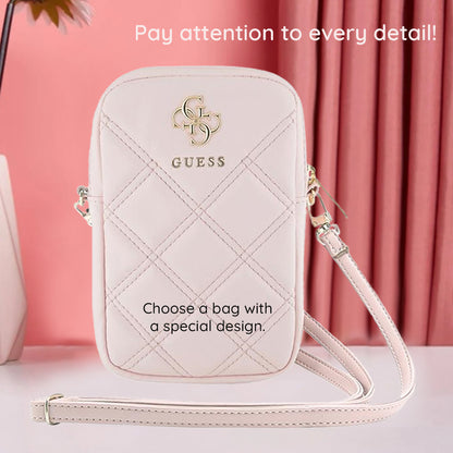 Universaltasche für Telefon, Guess, Quilted 4G, Rosa