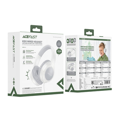 Handsfree 3,5mm Acefast H18 Kids, Grijs