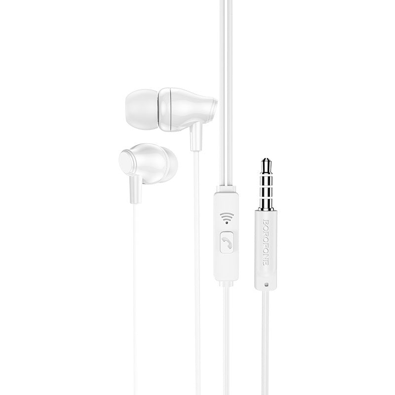 Handsfree 3,5 mm oortelefoon BM61 Wanderer, Wit 