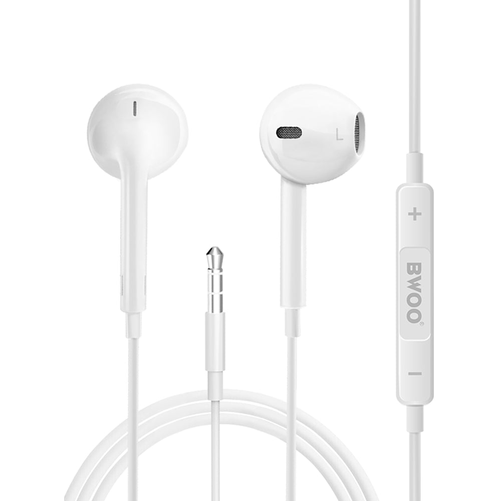 Freisprecheinrichtung 3,5 mm BWOO HF05, Weiß