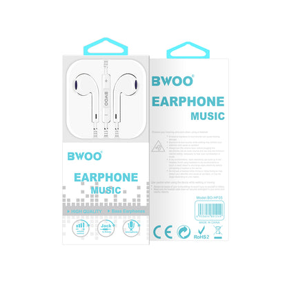 Freisprecheinrichtung 3,5 mm BWOO HF05, Weiß