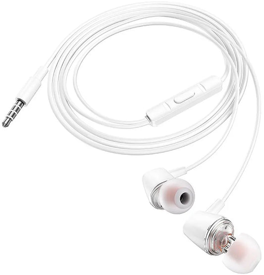 Handsfree 3.5mm HOCO M107, Wit