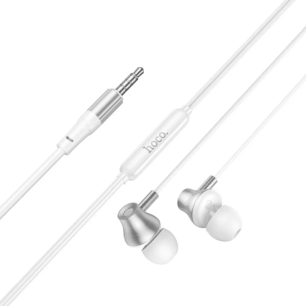 Handsfree 3.5mm HOCO M119, Zilver