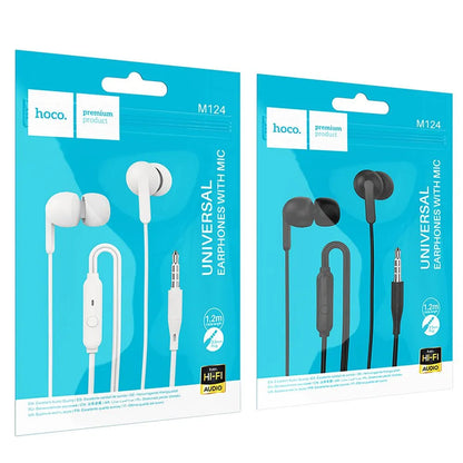 Handsfree 3.5mm HOCO M124, Zwart