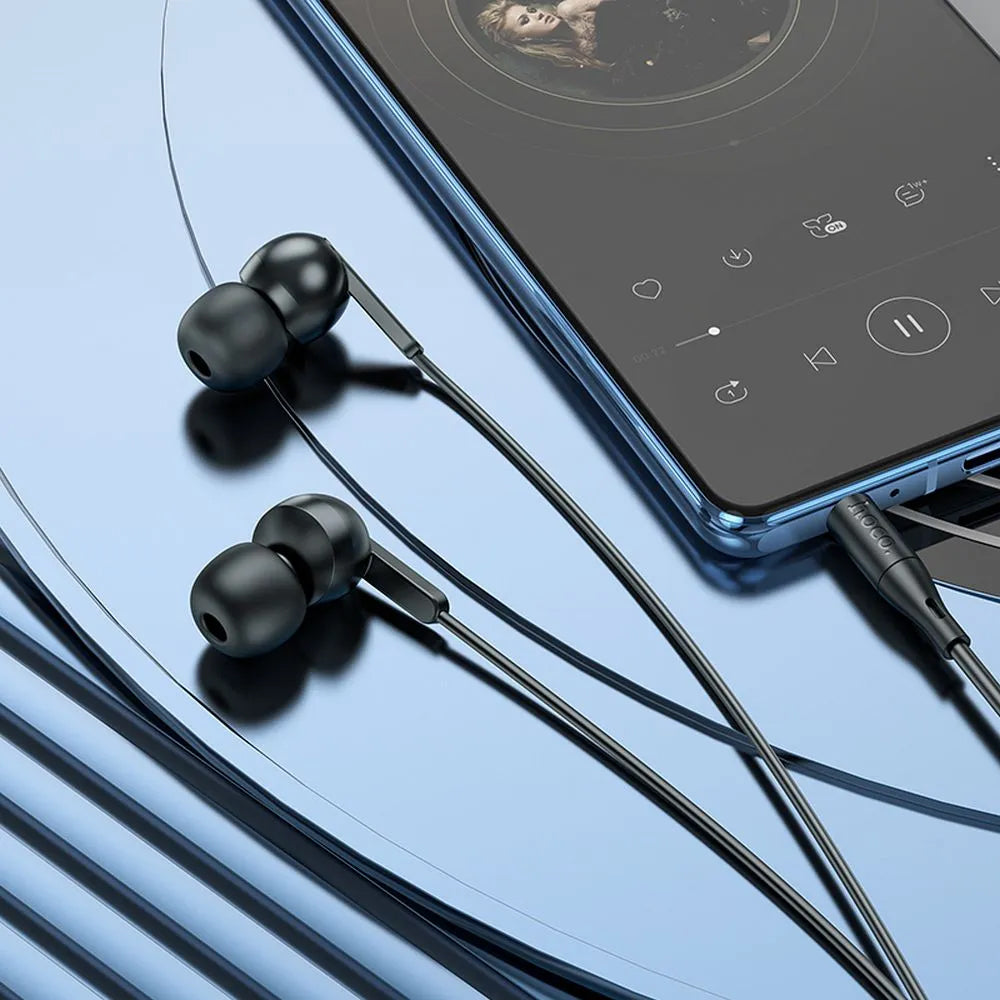 Handsfree 3.5mm HOCO M124, Zwart