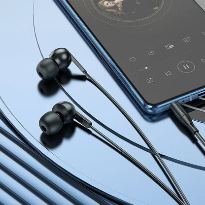 Handsfree 3.5mm HOCO M124, Zwart