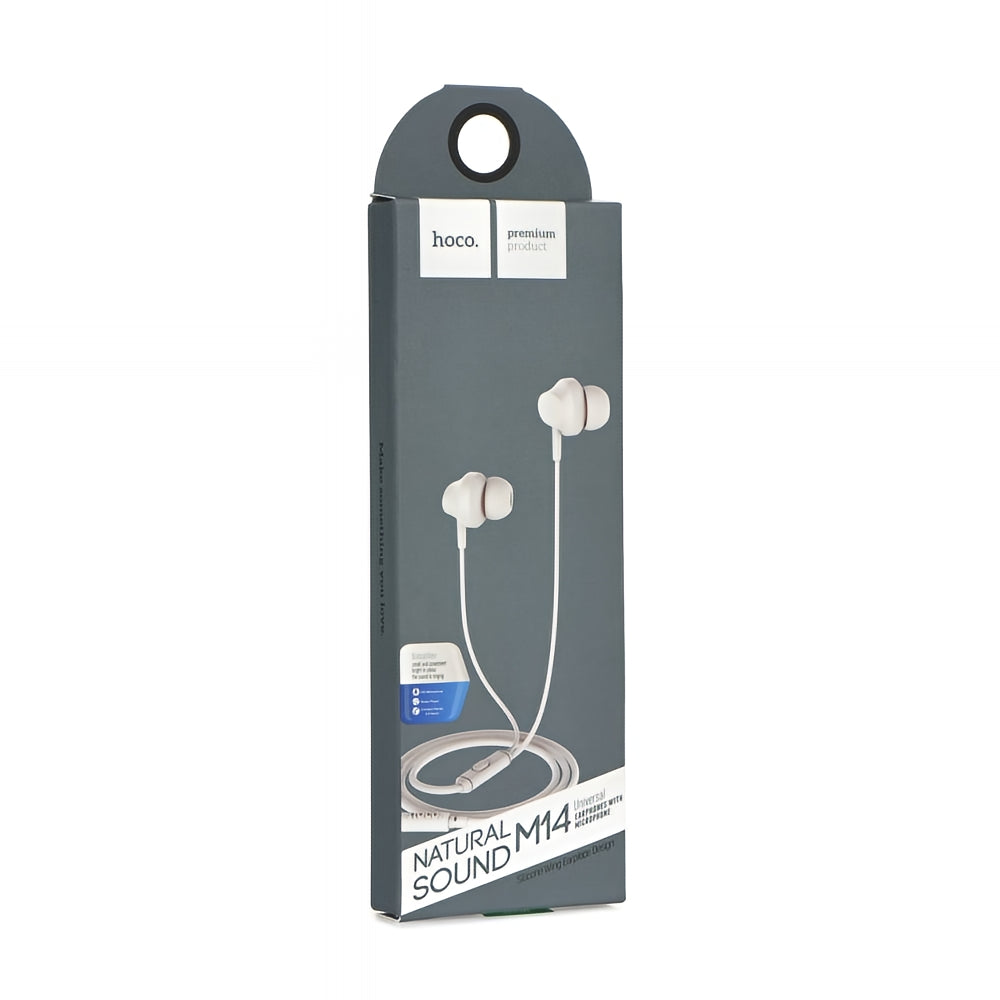 Handsfree 3.5mm HOCO M14, Wit