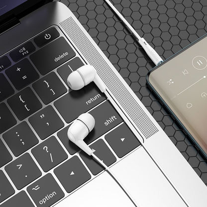 Handsfree 3.5mm HOCO M97, Wit