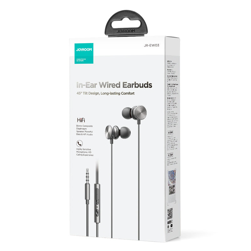 Freisprecheinrichtung 3,5 mm Joyroom JR-EW03, Grau
