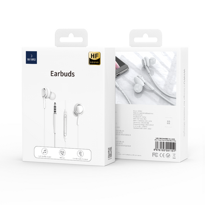 Handsfree 3,5 mm WiWu EB310, Wit 