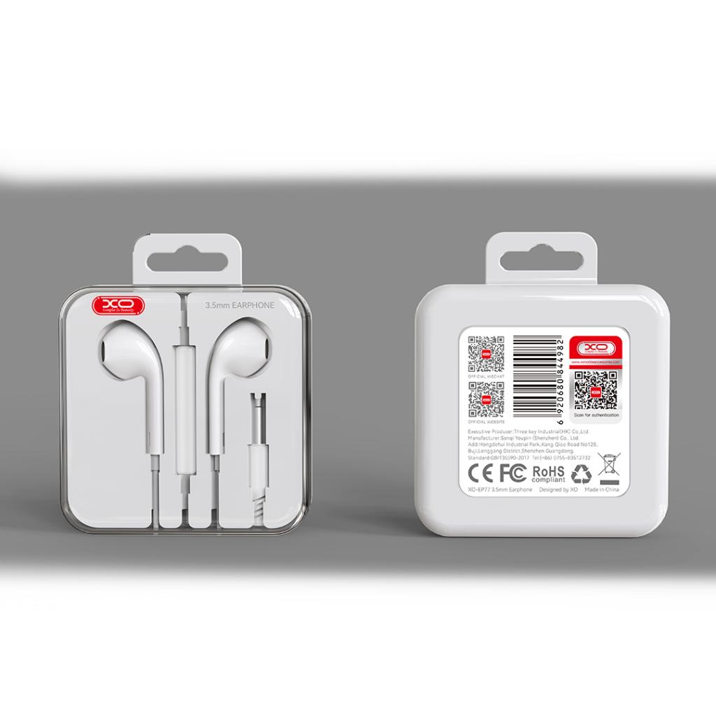 Handsfree 3.5mm XO Design EP77, White