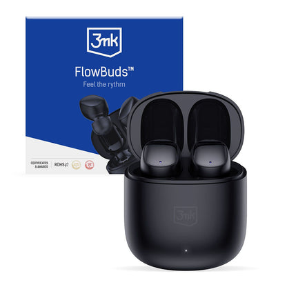 3MK FlowBuds TWS Bluetooth Kopfhörer | Schwarz | 6.5h Akku