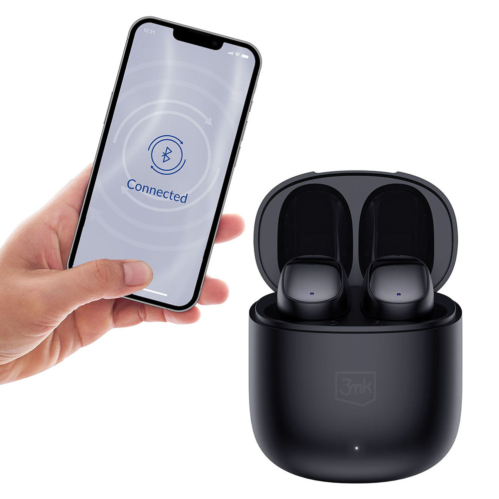 3MK FlowBuds TWS Bluetooth Kopfhörer | Schwarz | 6.5h Akku