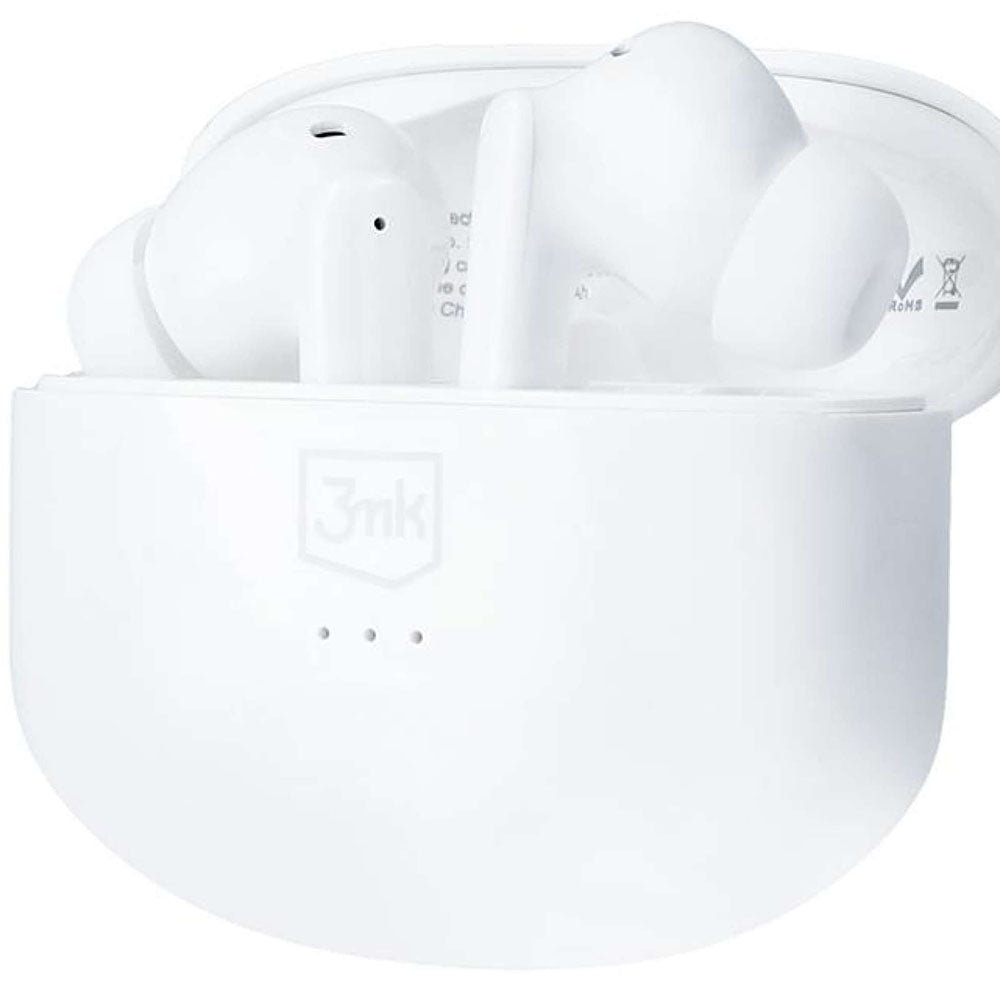 Bluetooth-Freisprecheinrichtung 3MK LIFEPODS, TWS, ANC, Weiß