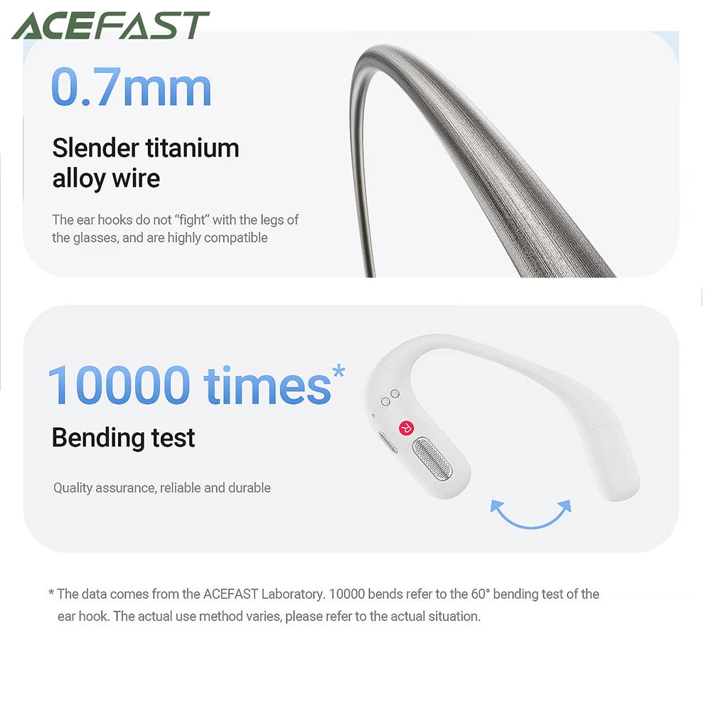 Handsfree Bluetooth Acefast FA002, TWS, White