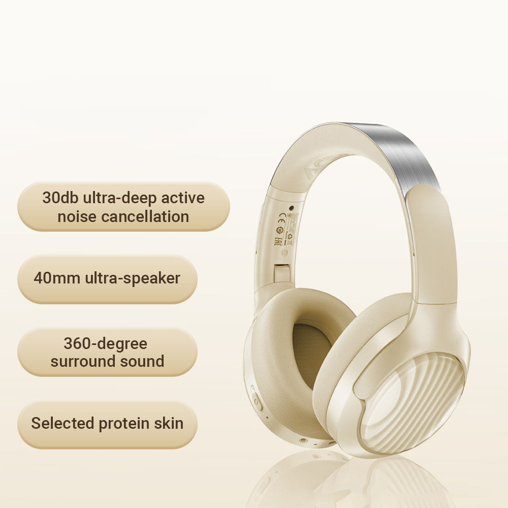 Handsfree Bluetooth Acefast H5, A2DP, ANC, Zwart