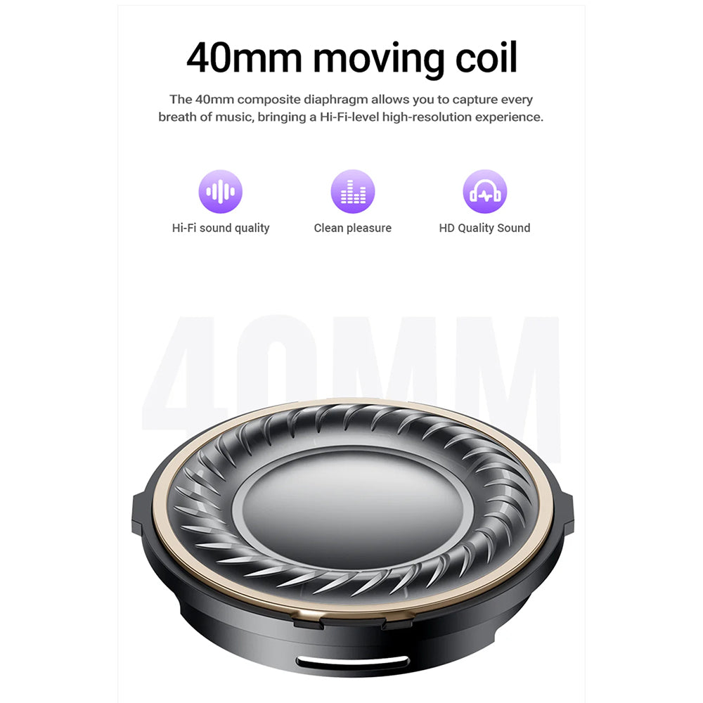 Handsfree Bluetooth Acefast H8, A2DP, ANC, Gold