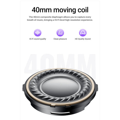 Handsfree Bluetooth Acefast H8, A2DP, ANC, Gold