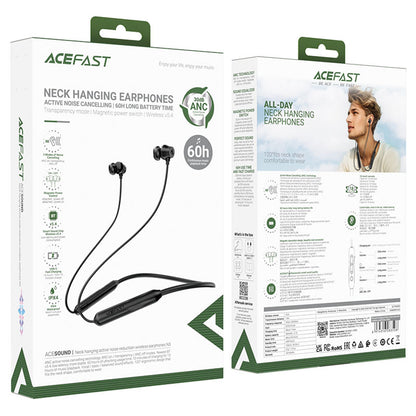Handsfree Bluetooth Acefast N3, A2DP, Zwart