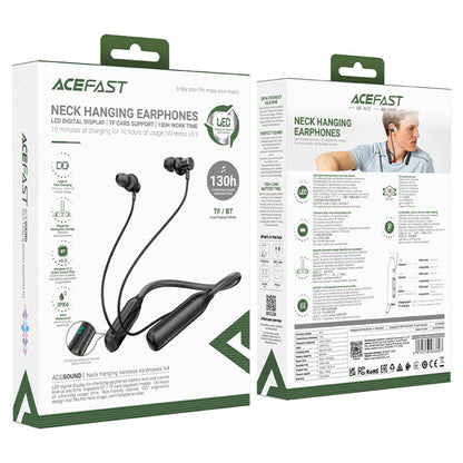 Handsfree Bluetooth Acefast N4, A2DP, Zwart