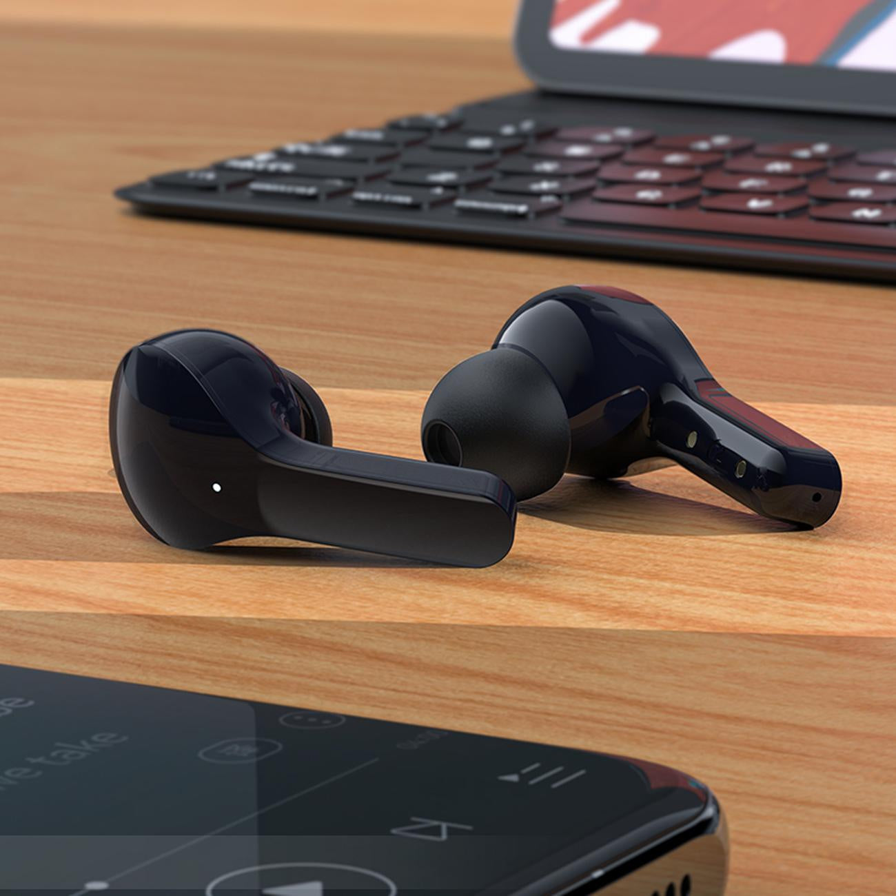 Bluetooth-Freisprecheinrichtung Acefast T6, TWS, Marineblau